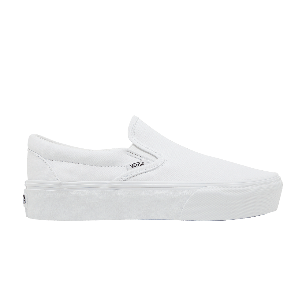 Buy Classic Slip On Platform White VN0A3JEZW00 GOAT