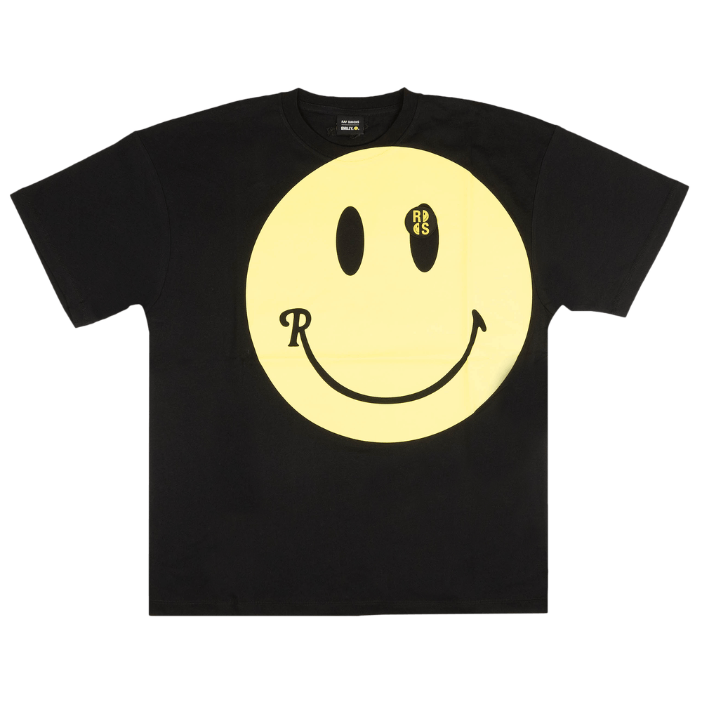 Buy Raf Simons Big Fit T-Shirt With Large Smiley Print 'Black' - 224