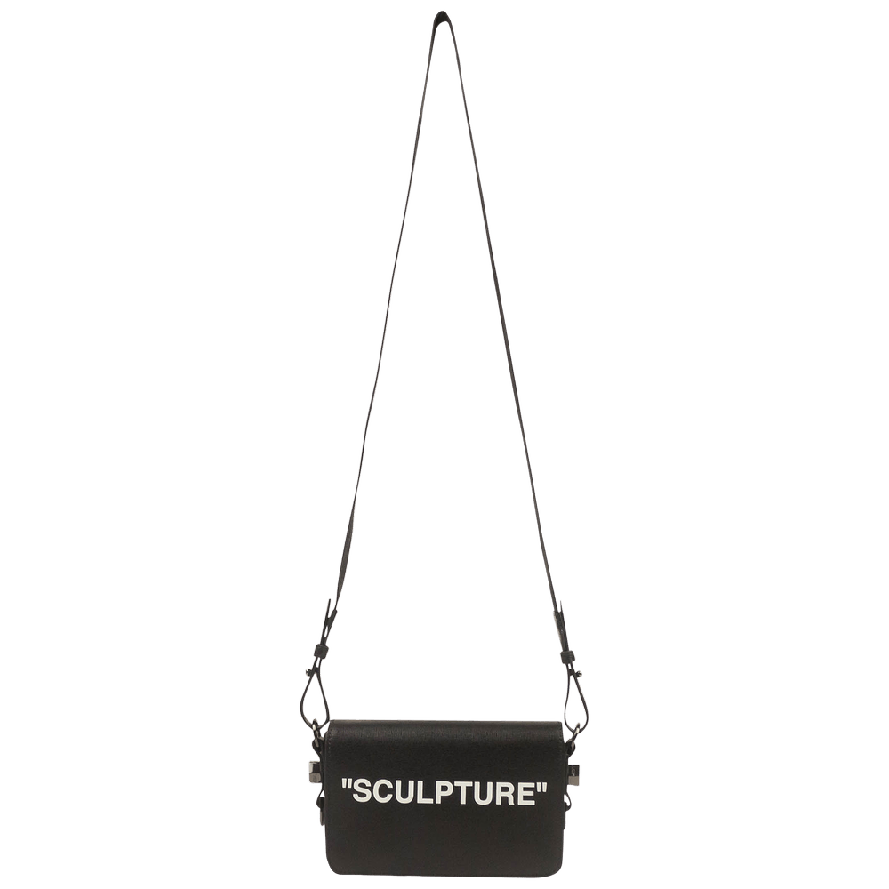 Sculpture leather handbag Off-White Black in Leather - 31840844