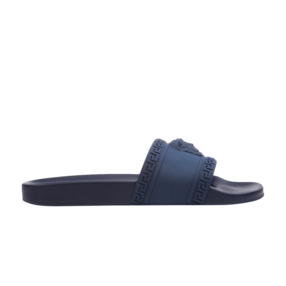Versace Palazzo Medusa Pool Slide Dark Blue