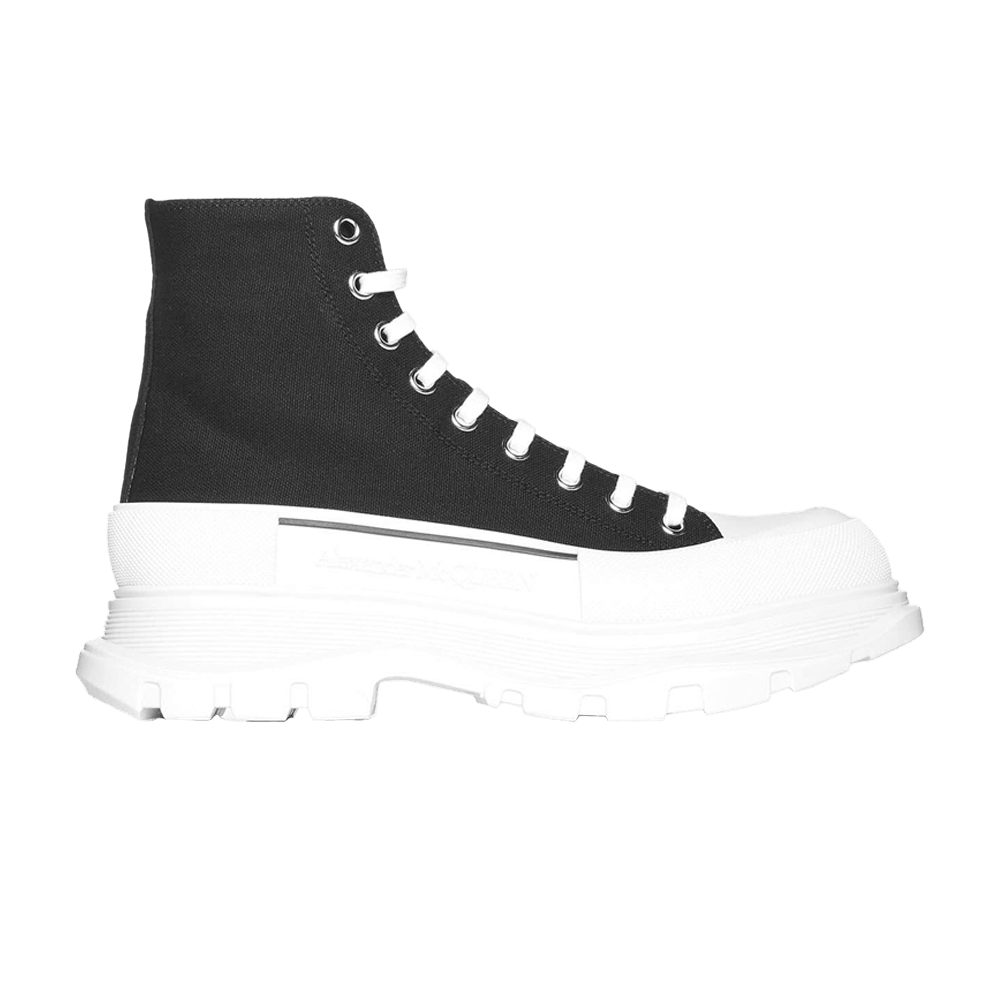 ALEXANDER MCQUEEN｜SNEAKERS (705660 W4AAQ 1070) Alexander McQueen Black/white Tread Slick shoes | TheDoubleF