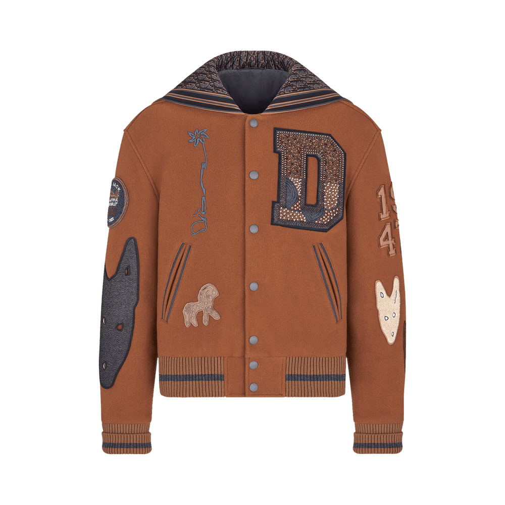 Buy Dior x Cactus Jack Baseball Blouson 'Coffee Brown