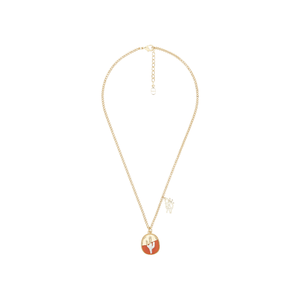 送料込◆コラボ♪【Cactus Jack x Dior】pendant necklace gold Buy Dior x Cactus Jack Pendant Necklace 'Gold/Orange/White