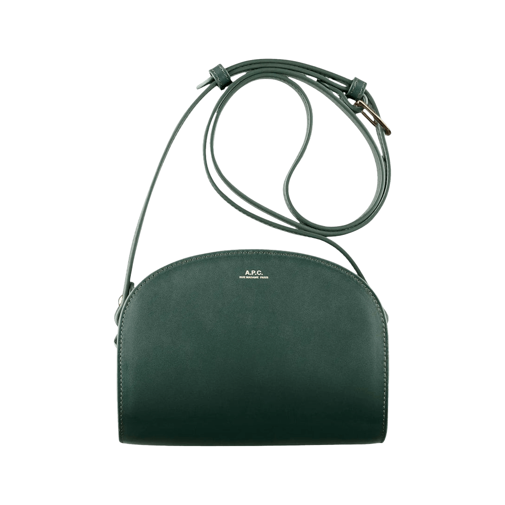 Buy A.P.C. Demi Lune Bag 'Green' - PXAWV F61048 1 GREE | GOAT