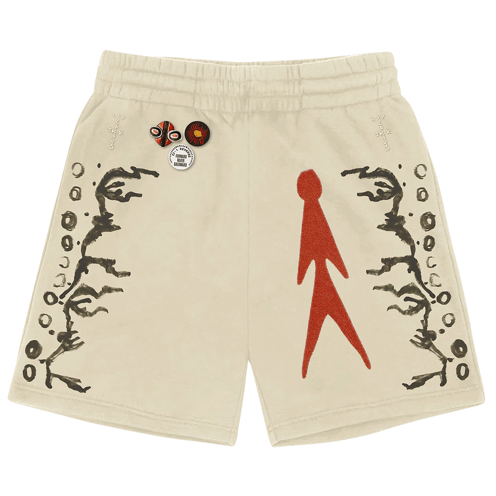 Buy Cactus Jack by Travis Scott Character Shorts Off White