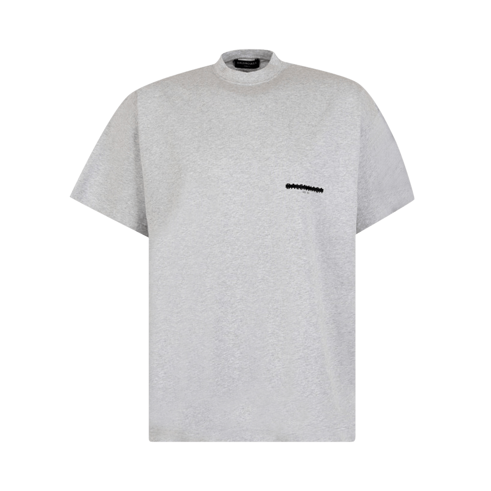 【BALENCIAGA】STRIKE 1917 オーバーサイズ 長袖 Tシャツ Buy Balenciaga Strike 1917 T-Shirt Oversized 'Grey Vintage