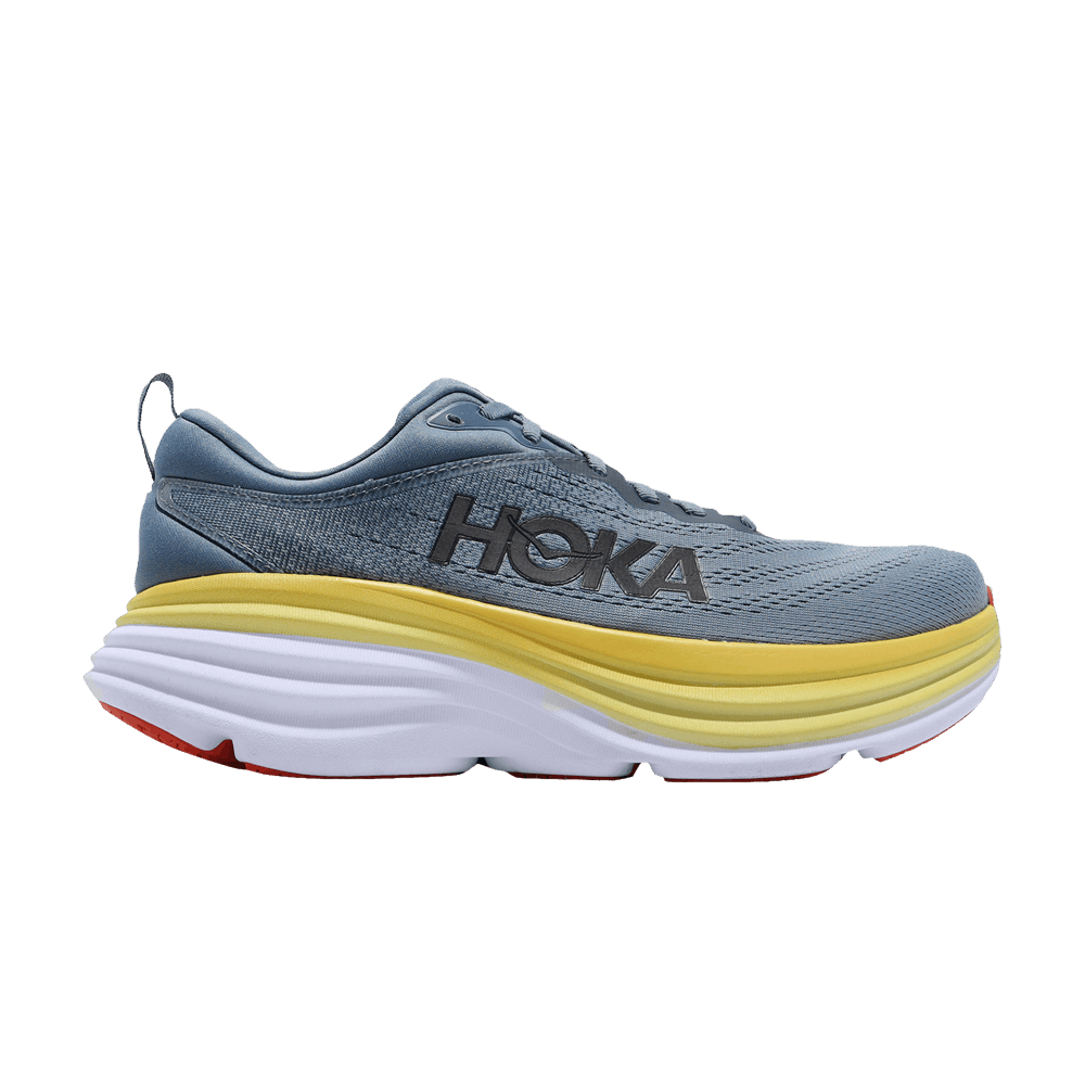Hoka Bondi 8 4e X-Wide Goblin Blue Mountain Spring