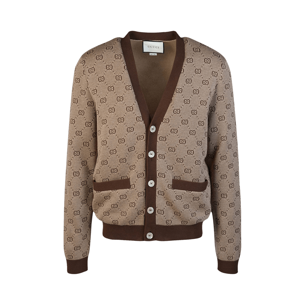 Buy Gucci GG Supreme Cardigan 'Brown' - 572631 XKAKV 2094 | GOAT UK