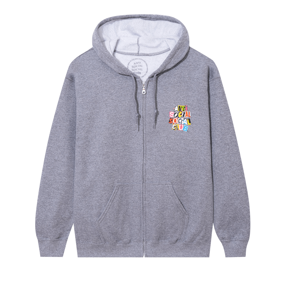 Anti social social discount club zip hoodie