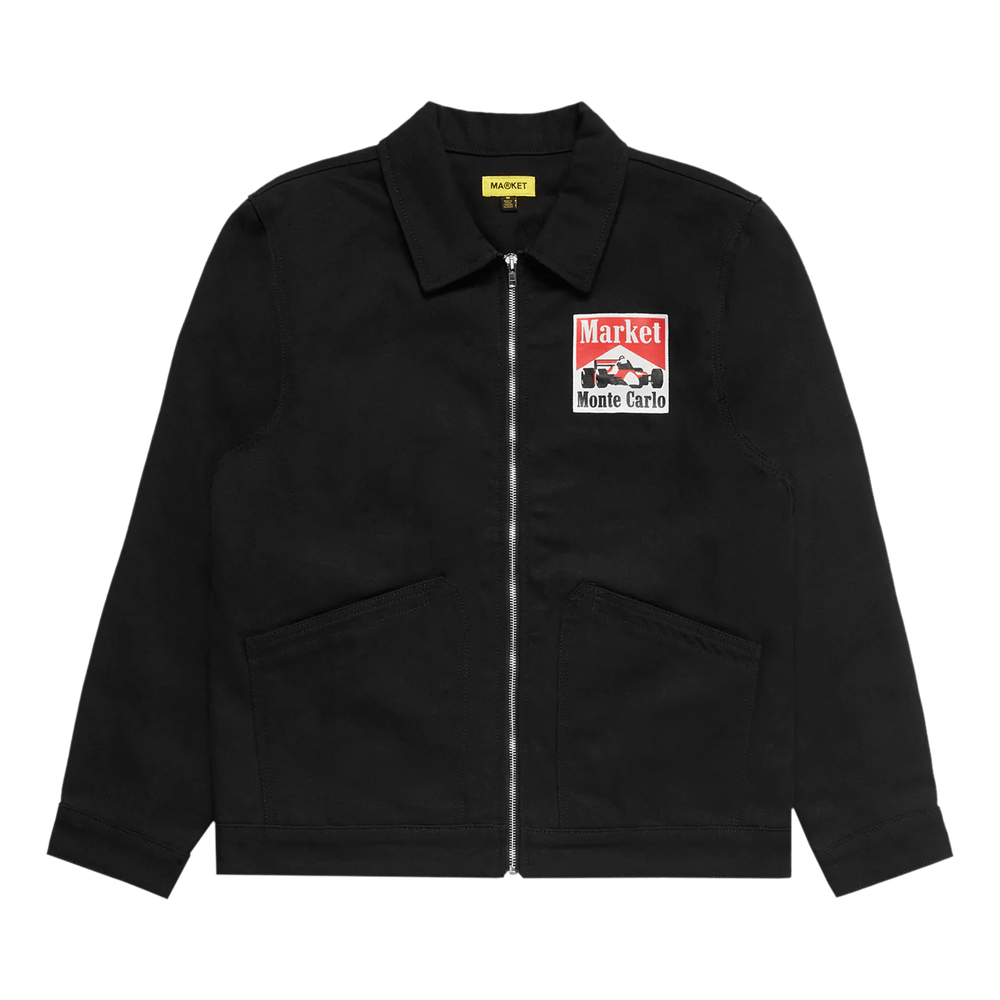 Buy Market Racing Logo Coach Jacket 'Black' - 389000059 BLAC | GOAT