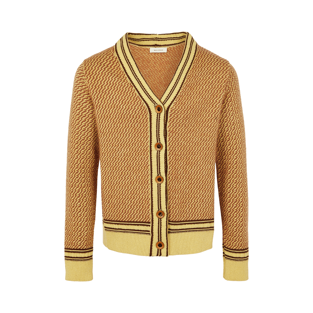 トップス wales bonner cardigan Buy Wales Bonner Clarinet Cardigan 'Pale Yellow/Brown
