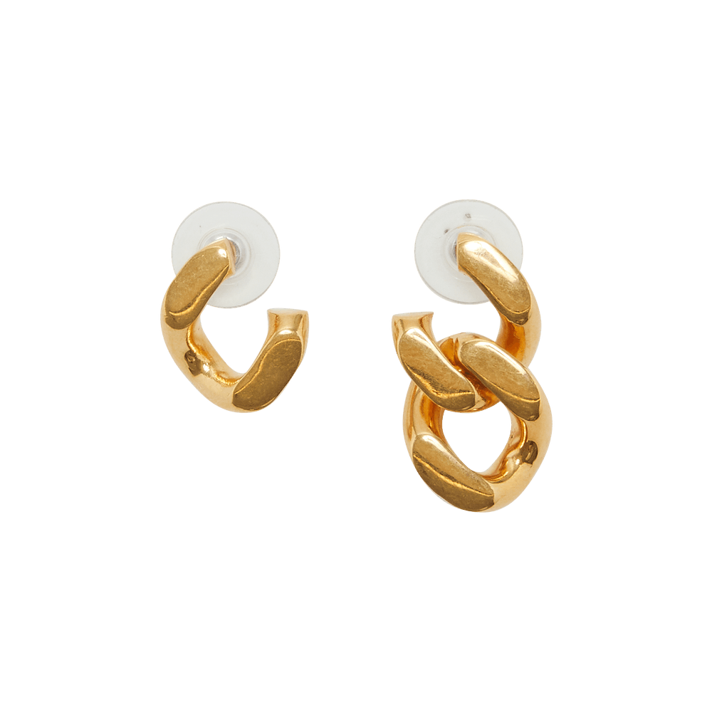 Saint Laurent curb-chain Asymmetric Earrings - Farfetch