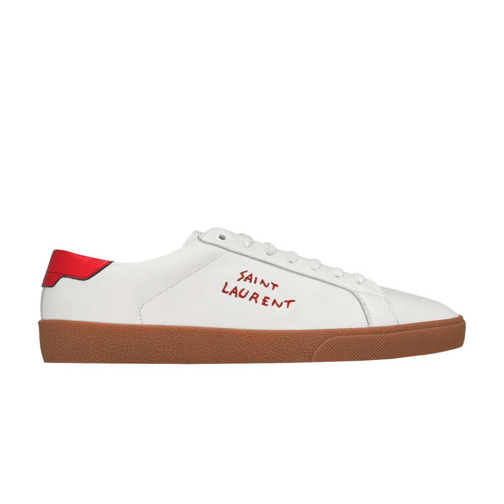 Buy Saint Laurent Wmns Court Classic SL/06 Low 'White Metallic Red