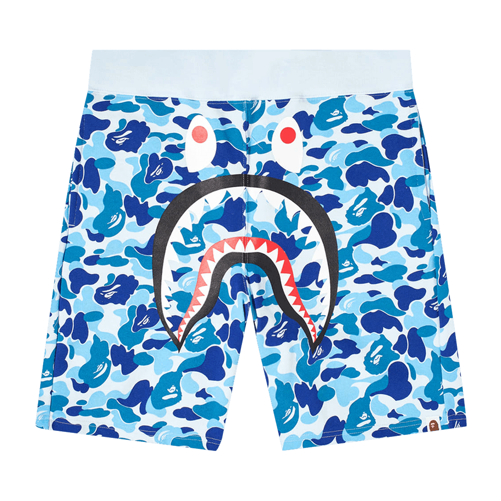 Buy BAPE ABC Camo Shark Sweat Shorts Blue 1G30 153 002 BLUE