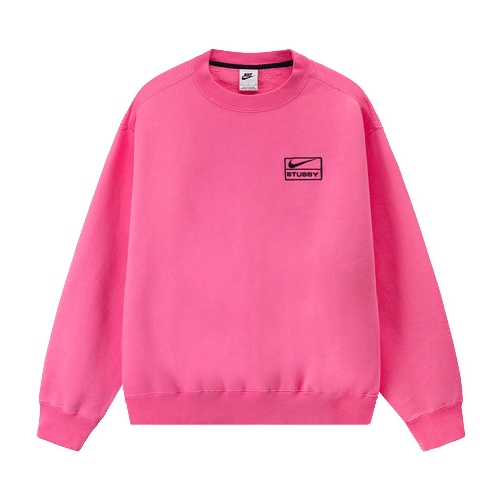 Buy Nike x Stussy NRG Washed Fleece Crew 'Lotus Pink' - DO5310 670