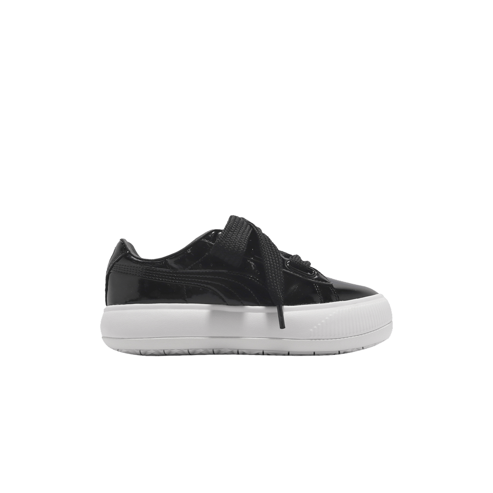 PUMA★SUEDE MAYU HEART PATENT W★厚底★BLACK WMNS) PUMA Suede Mayu Heart Patent 'Black White' 385967-02