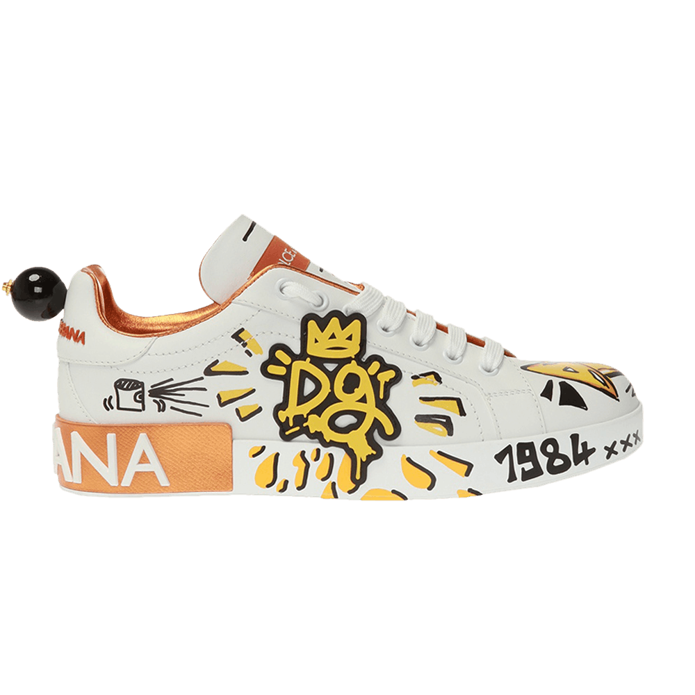 スニーカー DOLCE  GABBANA Women Sneakers CK1544 AX6158L315 WHITE Buy Dolce & Gabbana Wmns Portofino 'Love Queen' - CK1544