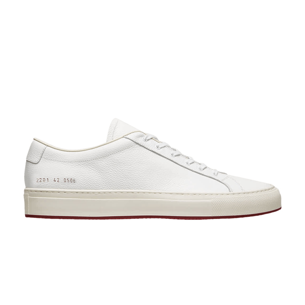 Buy Common Projects Achilles Premium White Red 2201 0506 GOAT UK