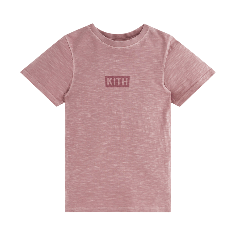 Buy Kith Kids Slub Classic Logo Tee Dusty Quartz KHK030103 605 GOAT