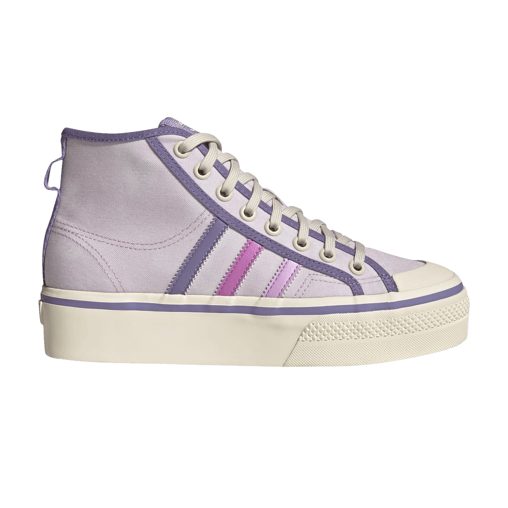 adidas gazelle silver green womens Adidas Nizza Platform Mid Parley Almost Blue (W) main image 1
