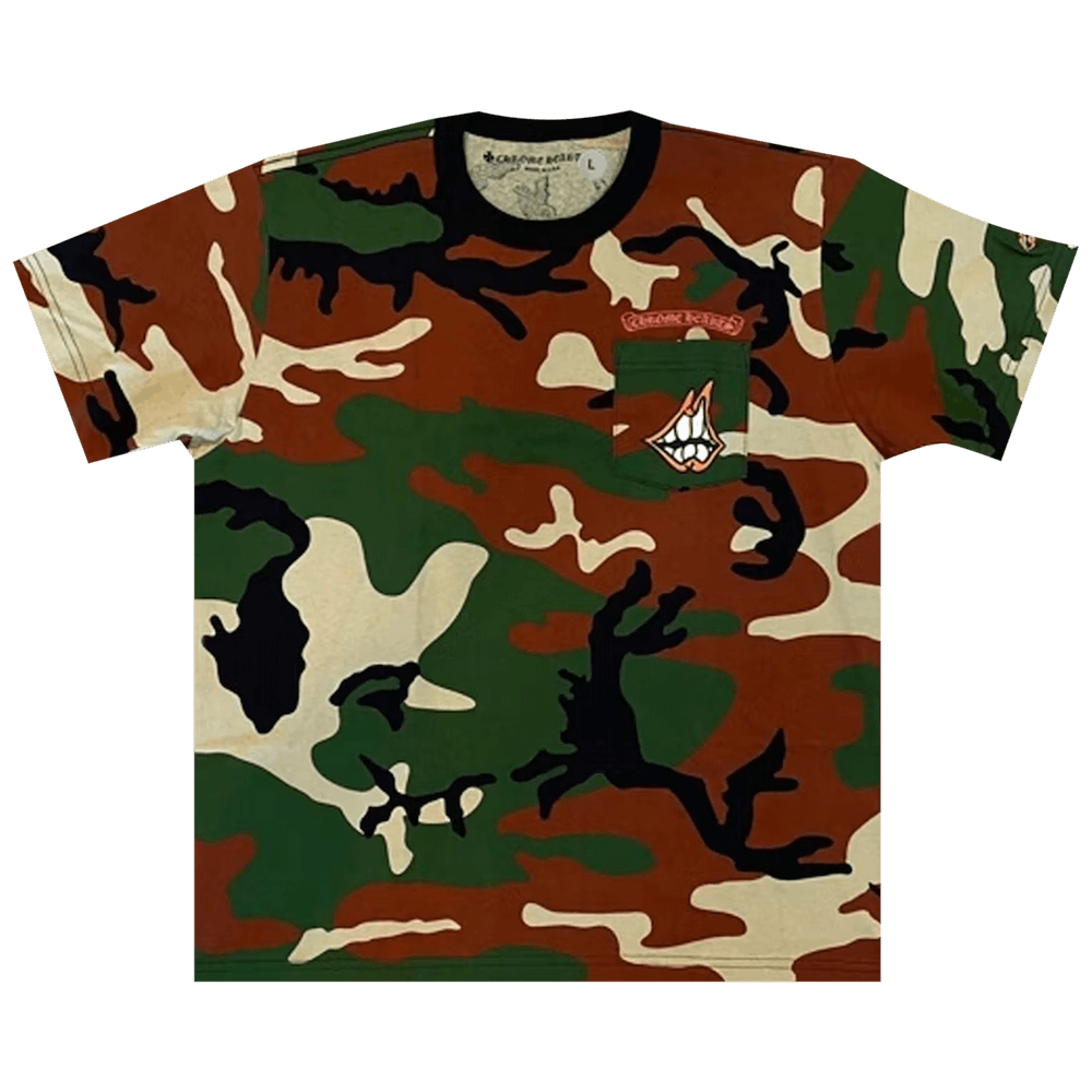 正規店仕入れの Hearts Chrome Buy Matty 1383 - 'Camo' T-Shirt Caution Boy トップス