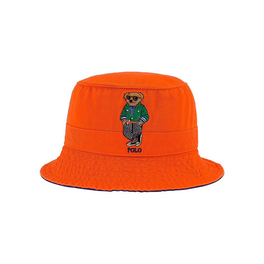 Orange polo bucket hat best sale