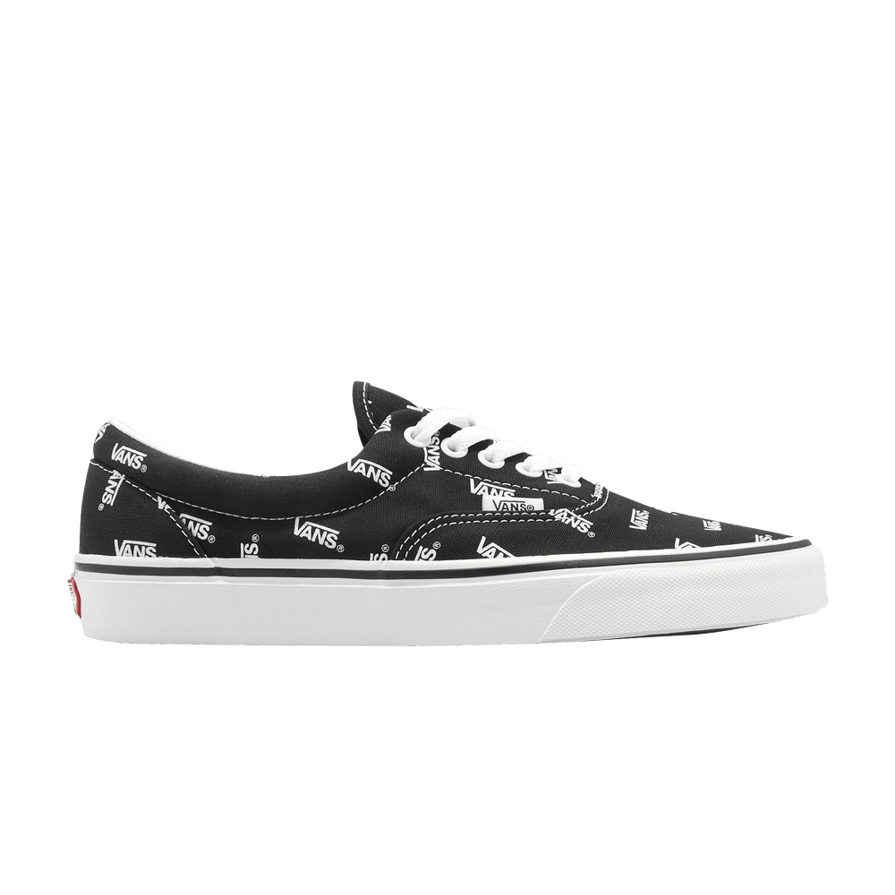 Vans Era Allover Logo - Black White