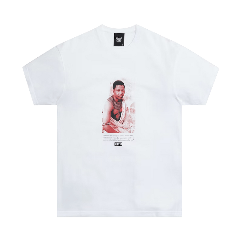☆ KITH Mandela Day 2021 ‘Triumph’ tee コラボTシャツ ☆ Buy Kith x Mandela Triumph Vintage Tee 'White' - KHM030052