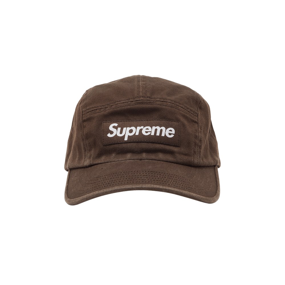 Buy Supreme Washed Chino Twill Camp Cap 'Brown' - FW22H104