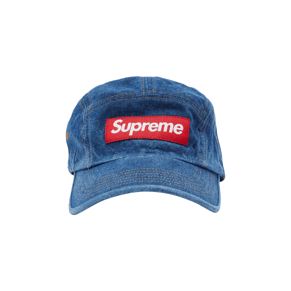 Buy Supreme Washed Chino Twill Camp Cap 'Denim' - FW22H104
