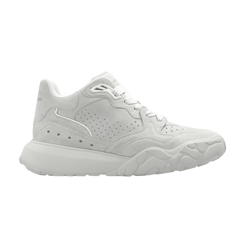 【alexander mcqueen】coat trainer sneakers / 705121 WHWJF Buy Alexander McQueen Court Trainer Mid 'Light Grey