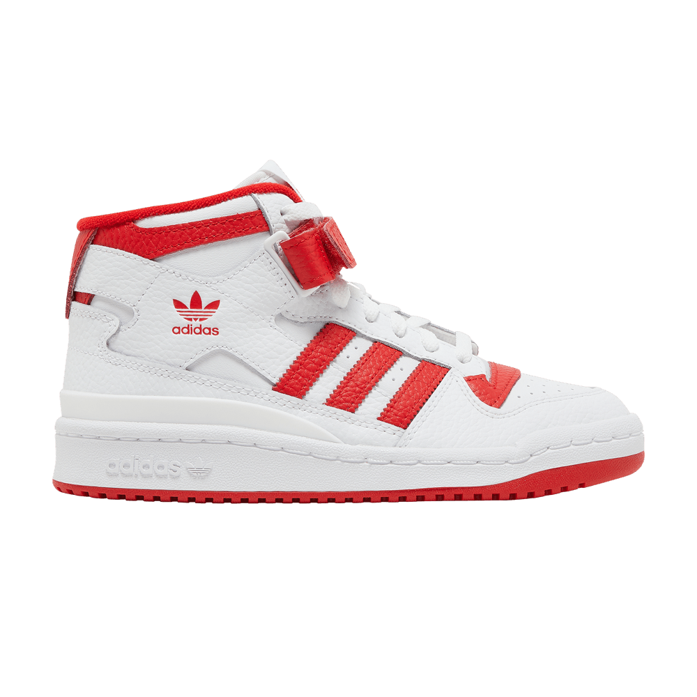 Buy Forum Mid J 'White Vivid Red' - GY8363 | GOAT