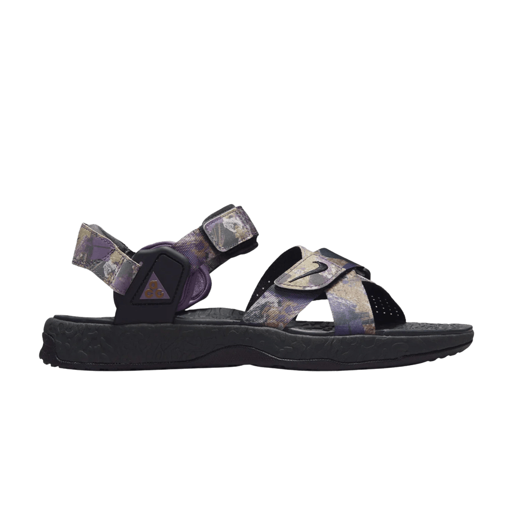 ■ NIKE ACG AIR DESCHUTZ + SE DQ4457-200 Nike Air Deschutz SE Men's Sandals Dark Driftwood Canyon