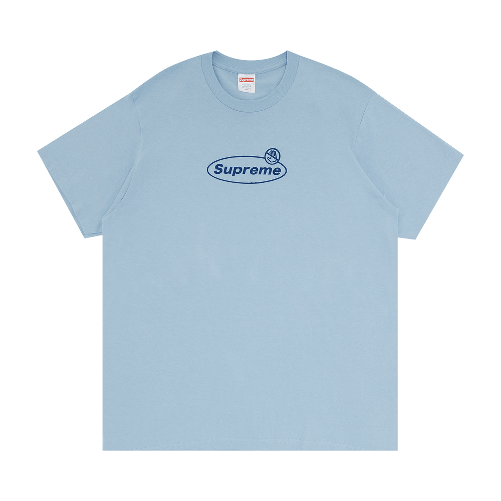 Buy Supreme Warning Tee 'Dusty Blue' - FW22T37 DUSTY BLUE | GOAT