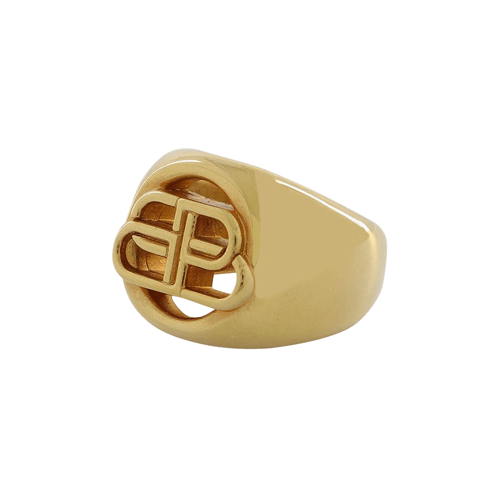 Buy Balenciaga BB Signet Ring 'Gold' - 674538 TZ99G 0705 | GOAT