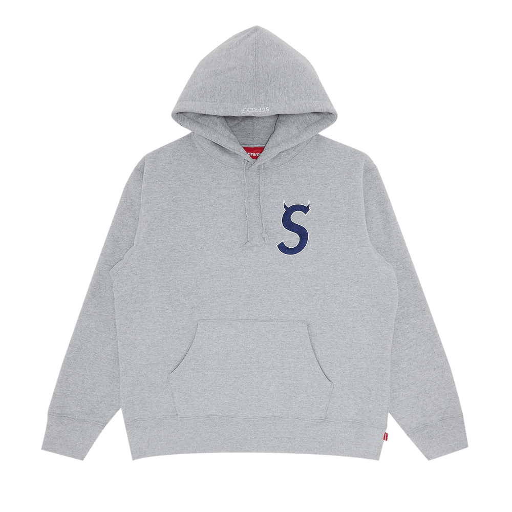 Supreme S Logo Hooded Sweatshirt 'Heather Grey'