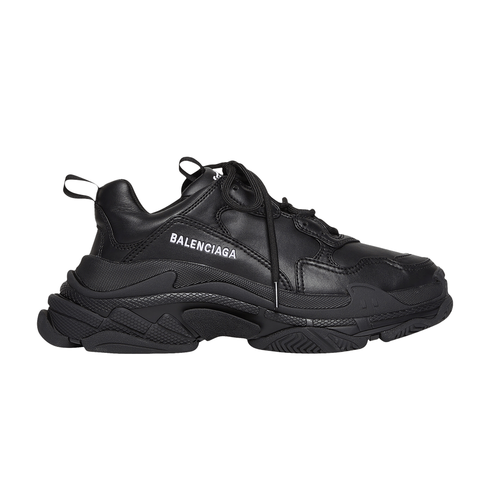Balenciaga triple s black transparent top