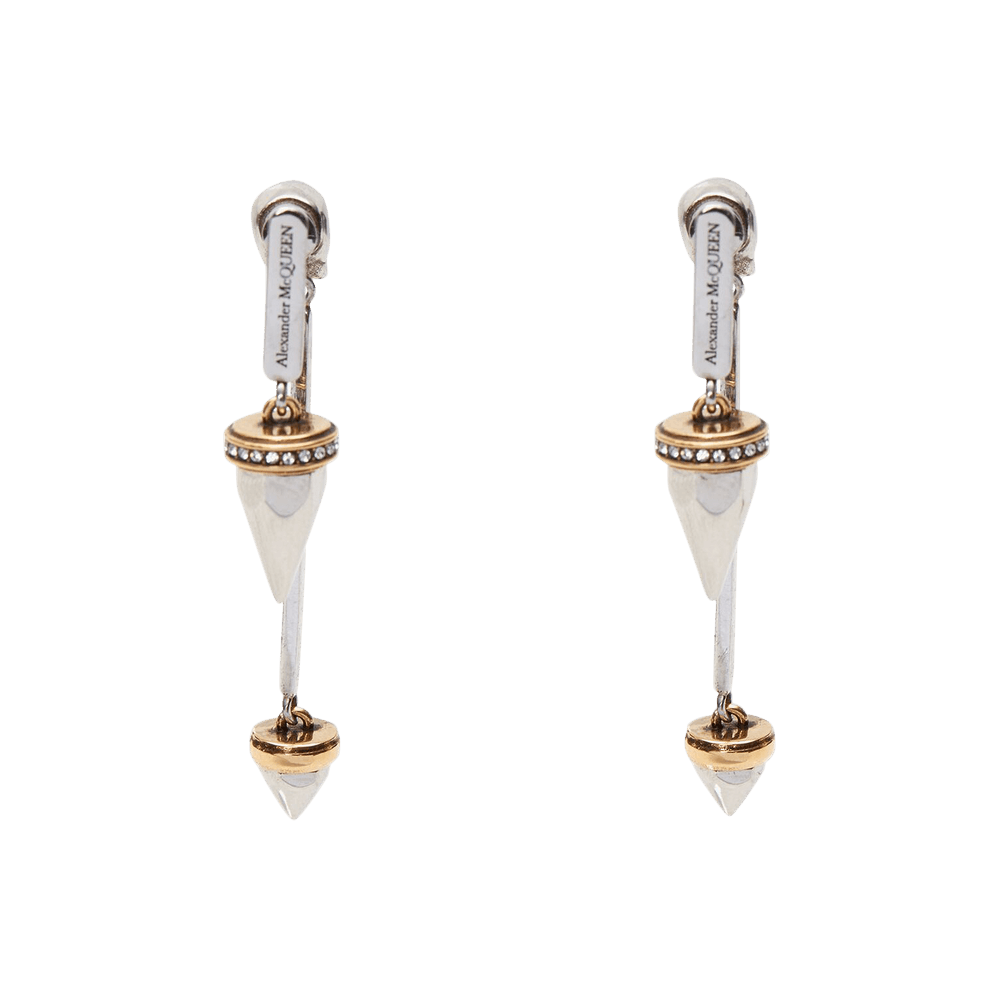 Buy Alexander McQueen Punk Stud Earrings 'Crystal' - 718256J160Z7590 | GOAT