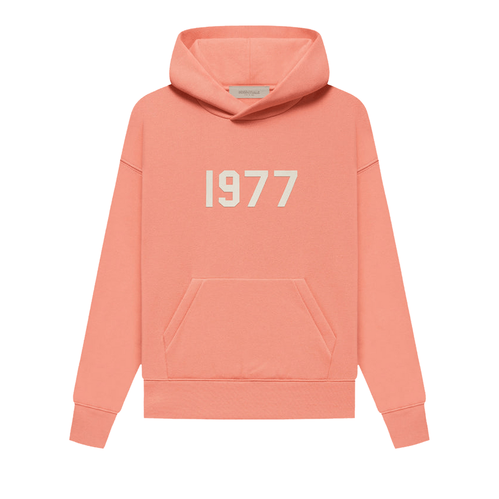 Buy Fear of God Essentials Hoodie 'Coral' - 785SU222042K | GOAT