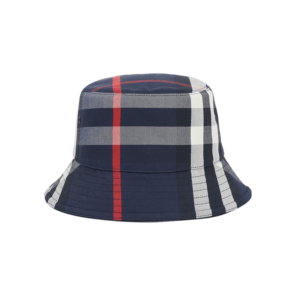 Buy Burberry Check Bucket Hat Navy Check 8059122 GOAT