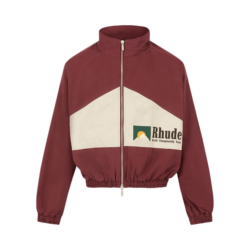 大流行中！ Buy Rhude World Champions Jacket 'Maroon/White ジャケット・アウター