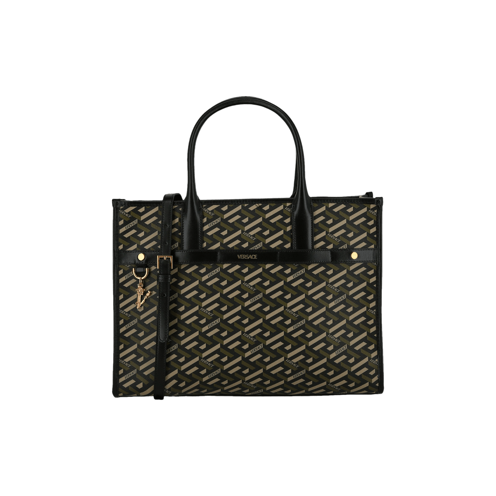 Buy Versace La Greca Signature Tote Bag 'Multicolor