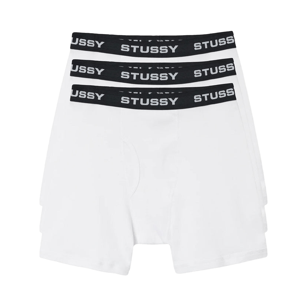 Stussy Boxer Briefs (3 Pack) 'White'