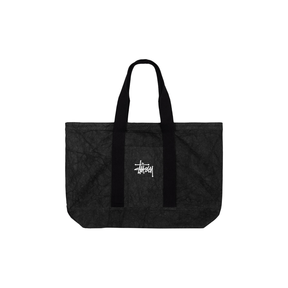 Buy Stussy Canvas Extra Large Tote Bag 'Washed Black' - 134253 Buy Stussy Canvas Extra Large Tote Bag 'Washed Black' - 134253