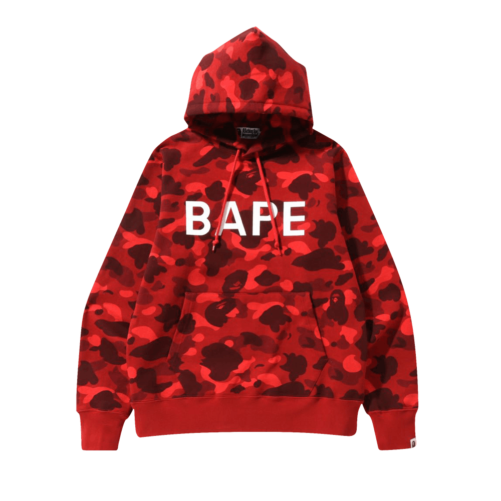 Buy BAPE Color Camo Bape Pullover Hoodie Red 1I30 114 019 RED GOAT CA