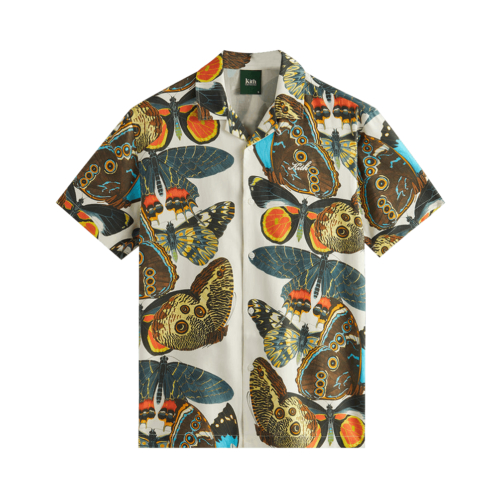 Buy Kith For AMNH Butterflies Camp Collar Shirt 