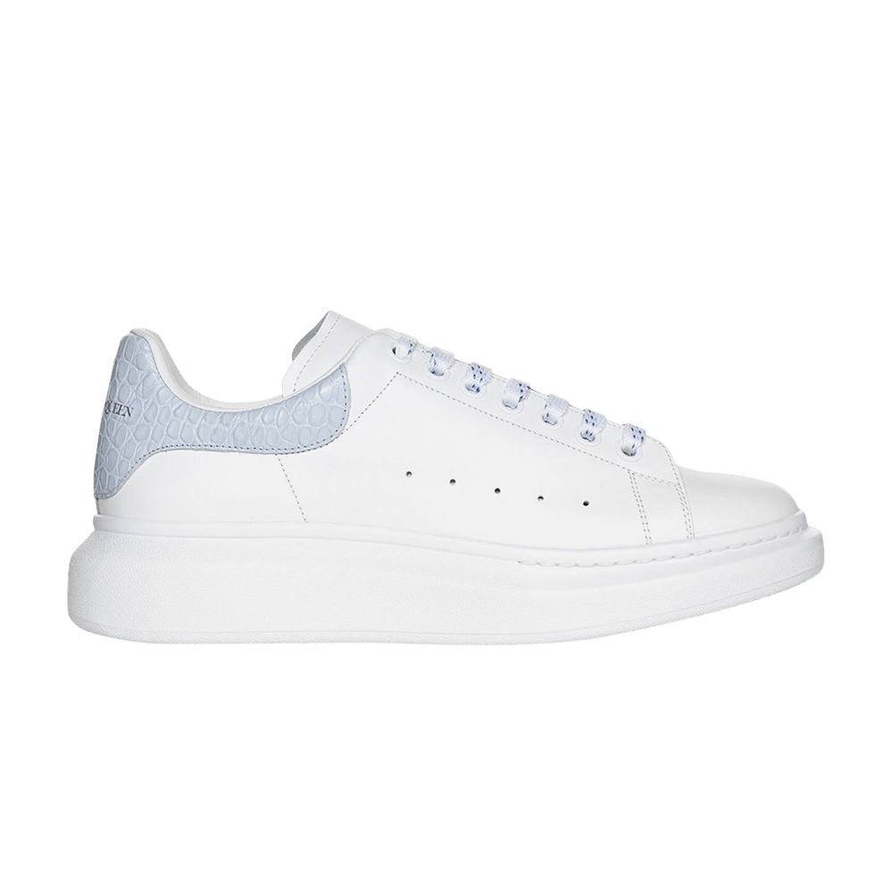 Alexander Mcqueen Oversized Sneaker 'white Blue Crocodile'