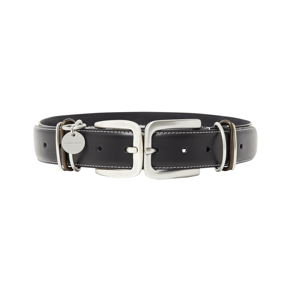 Buy Marine Serre Leather Belt 'Black' - A152FW22X 00 | GOAT
