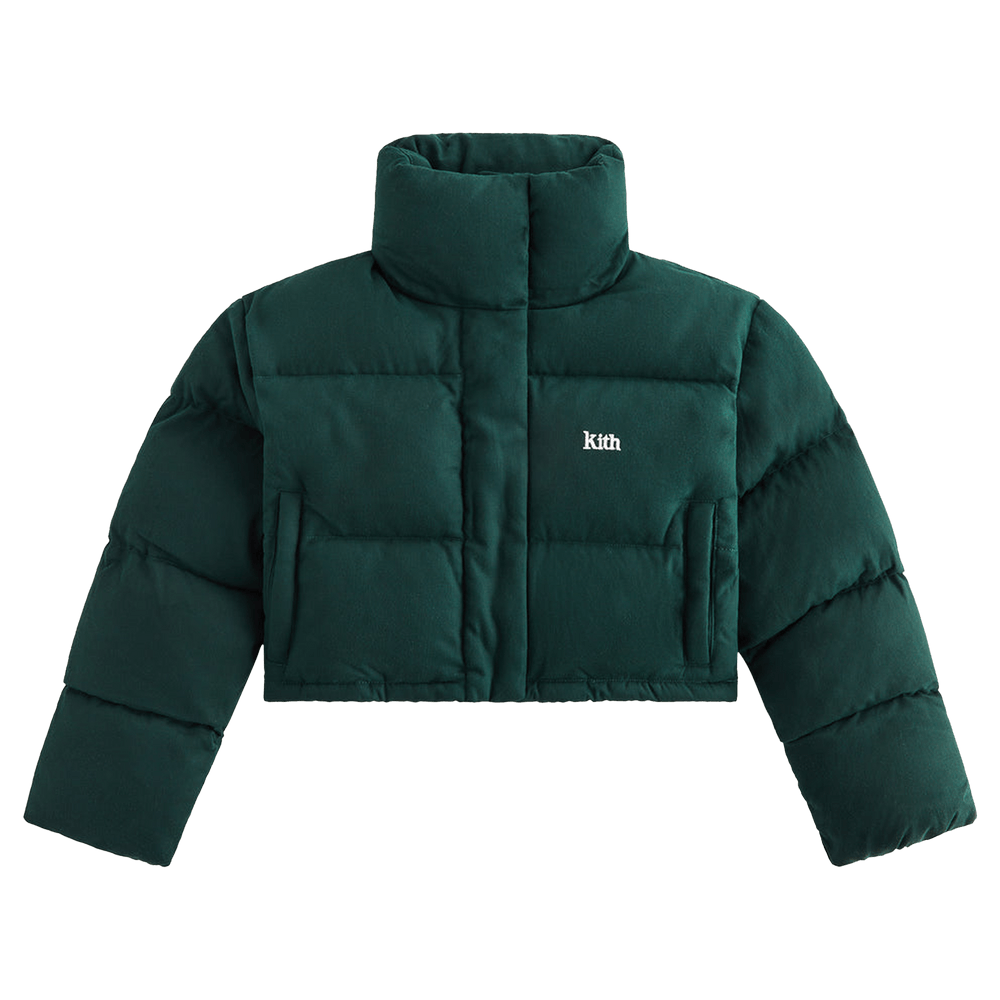 Buy Kith Women Shae Cropped Puffer Jacket Stadium KHW010062 302 GOAT
