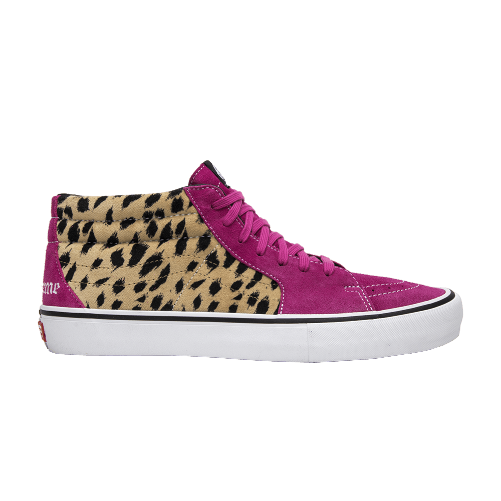 Buy Supreme x Vans Sk8-Mid Pro 'Cheetah Velvet' - VN0A347UOPL | GOAT